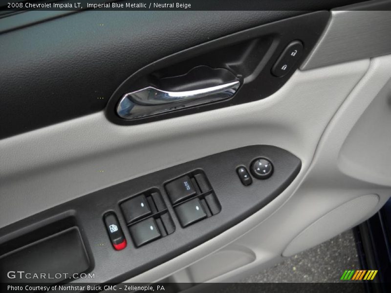 Imperial Blue Metallic / Neutral Beige 2008 Chevrolet Impala LT