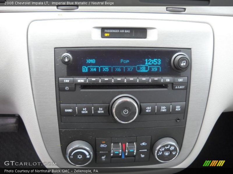 Imperial Blue Metallic / Neutral Beige 2008 Chevrolet Impala LT
