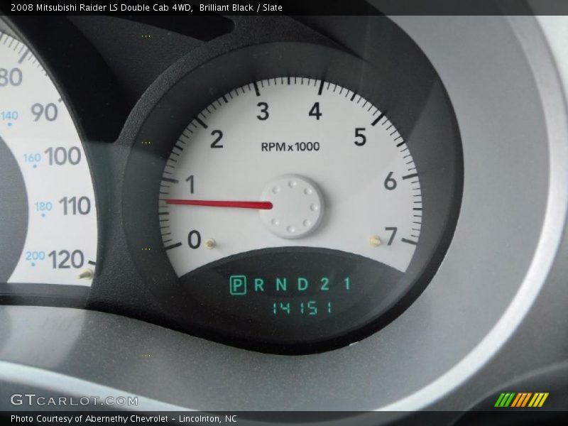 Brilliant Black / Slate 2008 Mitsubishi Raider LS Double Cab 4WD