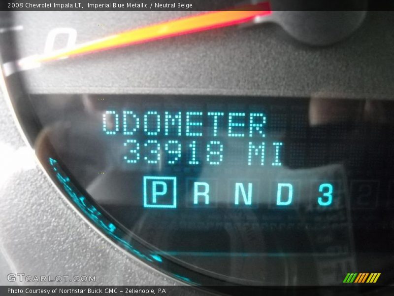 Imperial Blue Metallic / Neutral Beige 2008 Chevrolet Impala LT