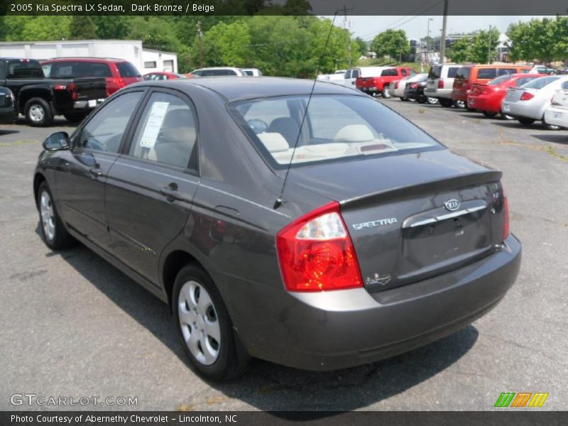 Dark Bronze / Beige 2005 Kia Spectra LX Sedan