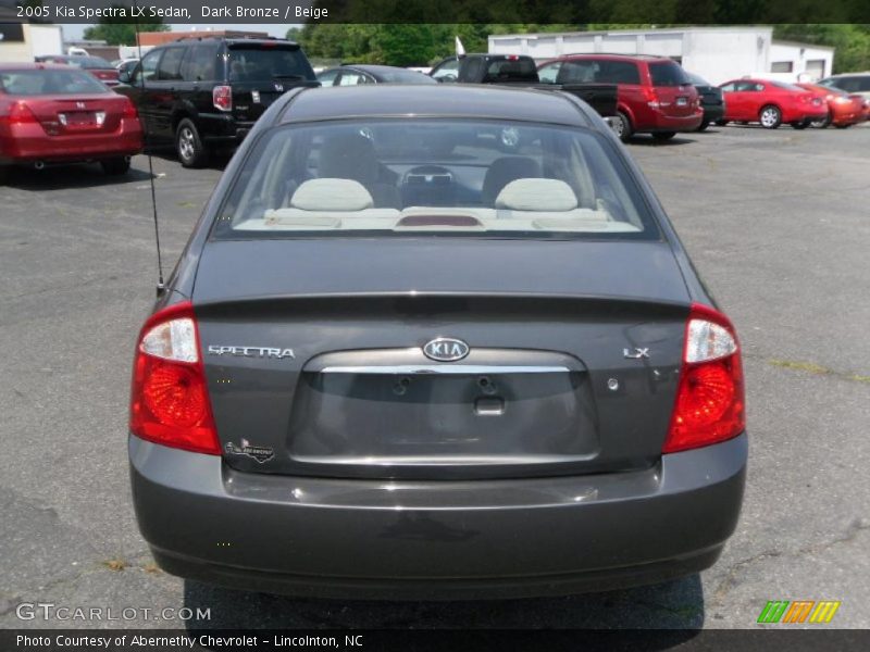 Dark Bronze / Beige 2005 Kia Spectra LX Sedan