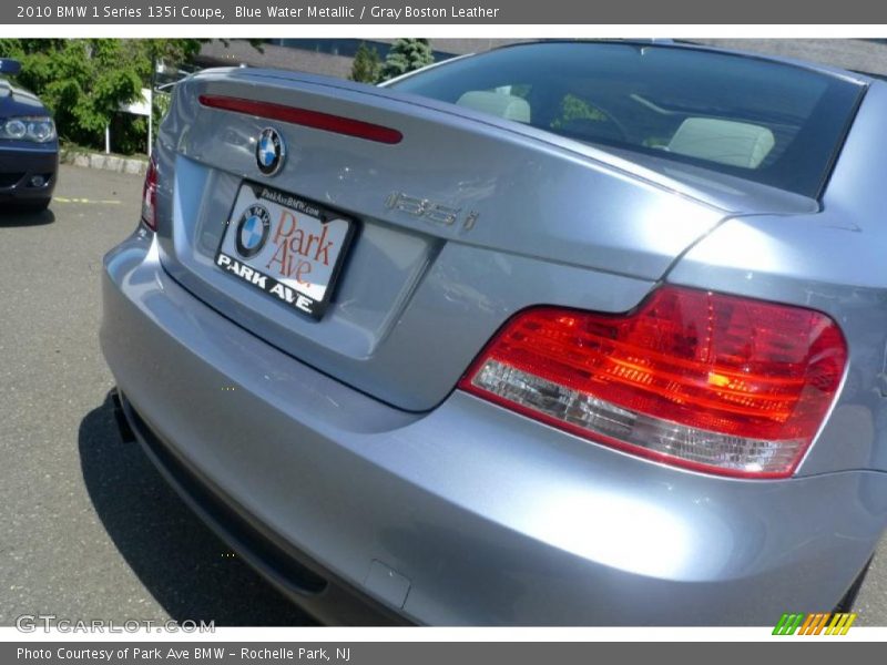 Blue Water Metallic / Gray Boston Leather 2010 BMW 1 Series 135i Coupe