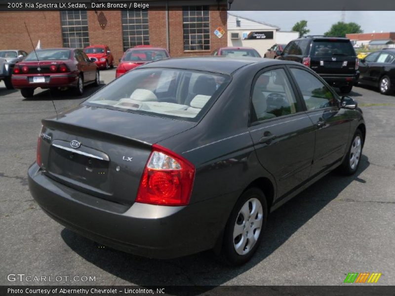Dark Bronze / Beige 2005 Kia Spectra LX Sedan