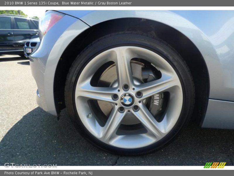 Blue Water Metallic / Gray Boston Leather 2010 BMW 1 Series 135i Coupe