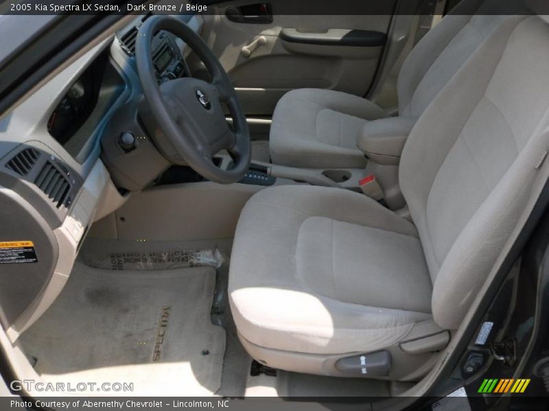 Dark Bronze / Beige 2005 Kia Spectra LX Sedan