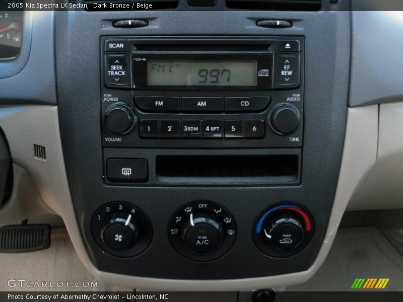 Dark Bronze / Beige 2005 Kia Spectra LX Sedan