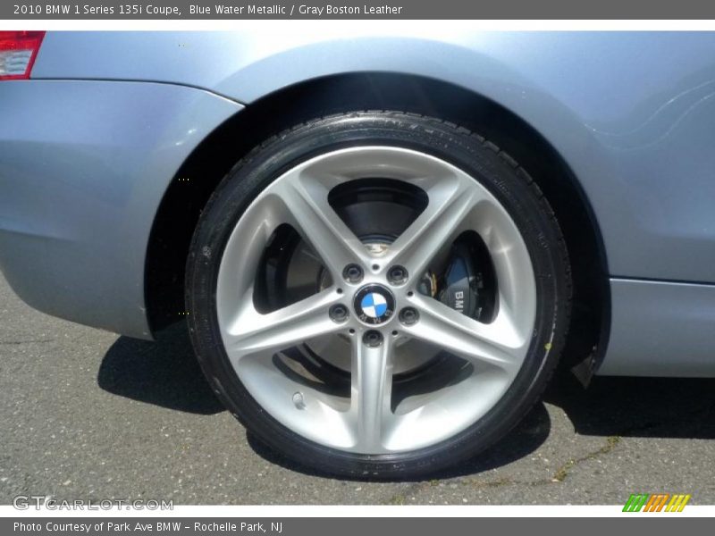 Blue Water Metallic / Gray Boston Leather 2010 BMW 1 Series 135i Coupe