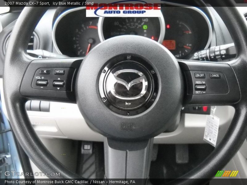 Icy Blue Metallic / Sand 2007 Mazda CX-7 Sport