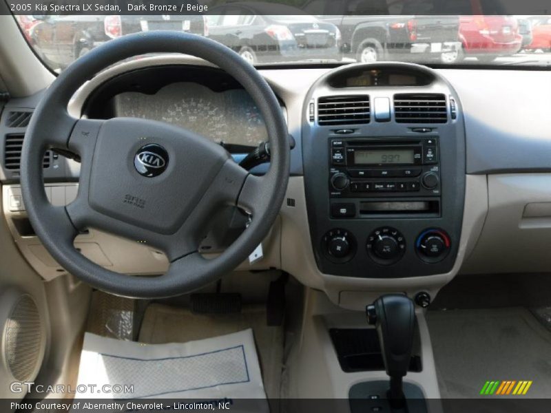 Dark Bronze / Beige 2005 Kia Spectra LX Sedan