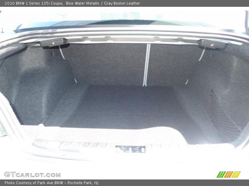 Blue Water Metallic / Gray Boston Leather 2010 BMW 1 Series 135i Coupe