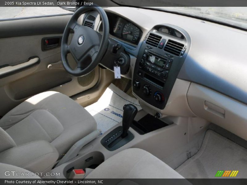 Dark Bronze / Beige 2005 Kia Spectra LX Sedan
