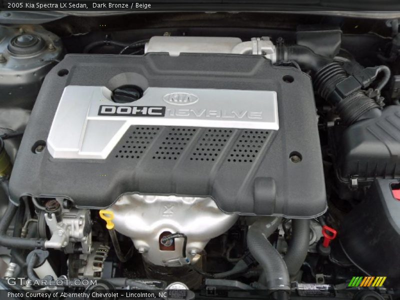 Dark Bronze / Beige 2005 Kia Spectra LX Sedan