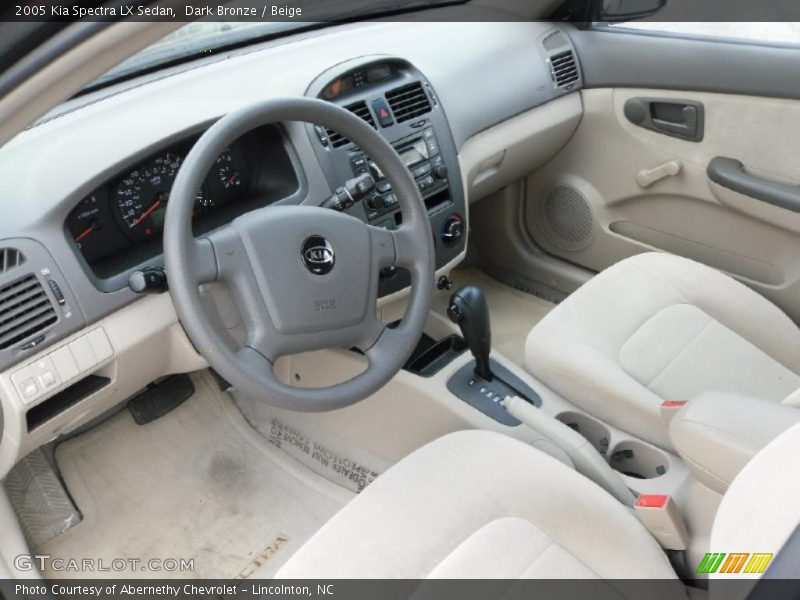 Dark Bronze / Beige 2005 Kia Spectra LX Sedan