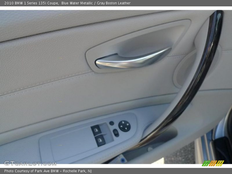 Blue Water Metallic / Gray Boston Leather 2010 BMW 1 Series 135i Coupe