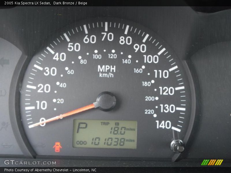 Dark Bronze / Beige 2005 Kia Spectra LX Sedan