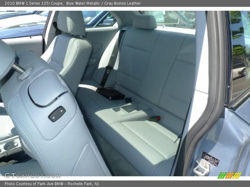 Blue Water Metallic / Gray Boston Leather 2010 BMW 1 Series 135i Coupe