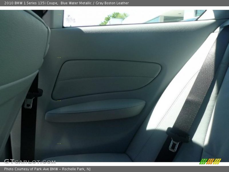 Blue Water Metallic / Gray Boston Leather 2010 BMW 1 Series 135i Coupe