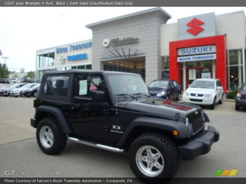 Black / Dark Slate Gray/Medium Slate Gray 2007 Jeep Wrangler X 4x4