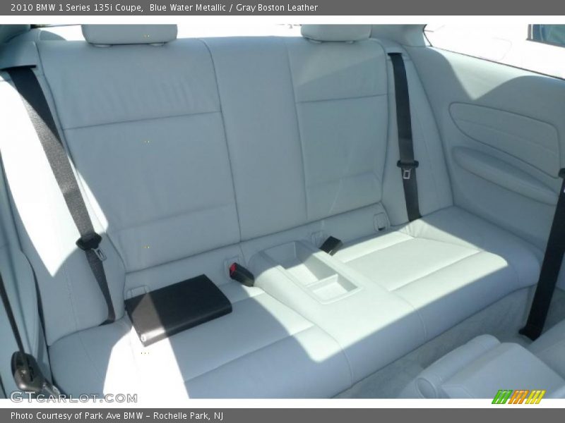Blue Water Metallic / Gray Boston Leather 2010 BMW 1 Series 135i Coupe