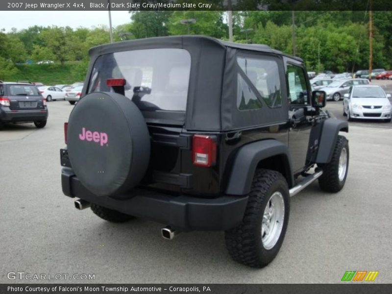 Black / Dark Slate Gray/Medium Slate Gray 2007 Jeep Wrangler X 4x4