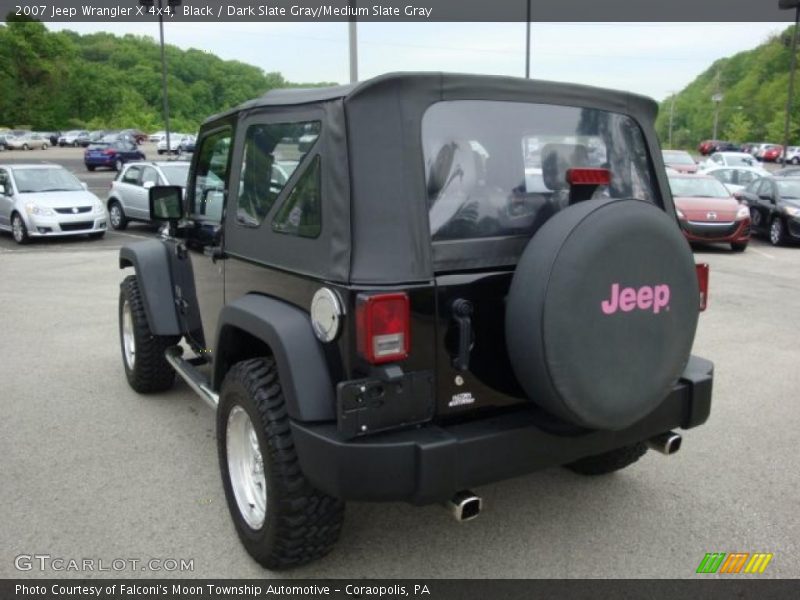 Black / Dark Slate Gray/Medium Slate Gray 2007 Jeep Wrangler X 4x4