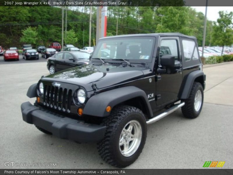 Black / Dark Slate Gray/Medium Slate Gray 2007 Jeep Wrangler X 4x4