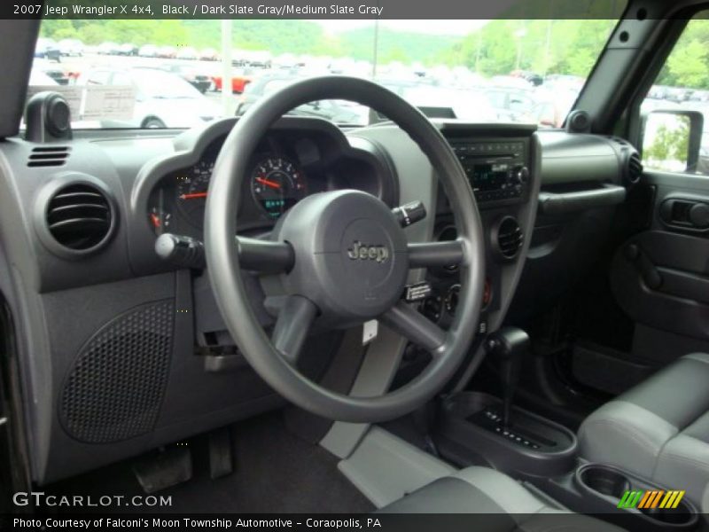 Black / Dark Slate Gray/Medium Slate Gray 2007 Jeep Wrangler X 4x4