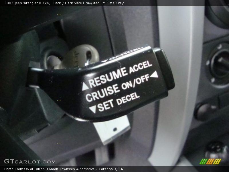 Black / Dark Slate Gray/Medium Slate Gray 2007 Jeep Wrangler X 4x4