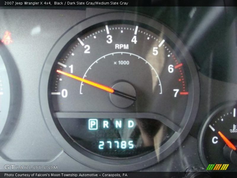 Black / Dark Slate Gray/Medium Slate Gray 2007 Jeep Wrangler X 4x4