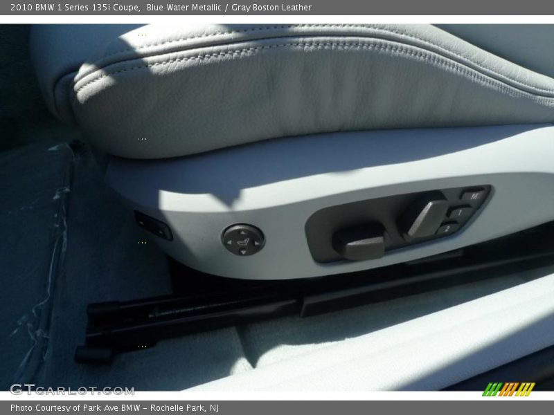 Blue Water Metallic / Gray Boston Leather 2010 BMW 1 Series 135i Coupe