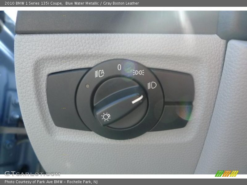 Blue Water Metallic / Gray Boston Leather 2010 BMW 1 Series 135i Coupe