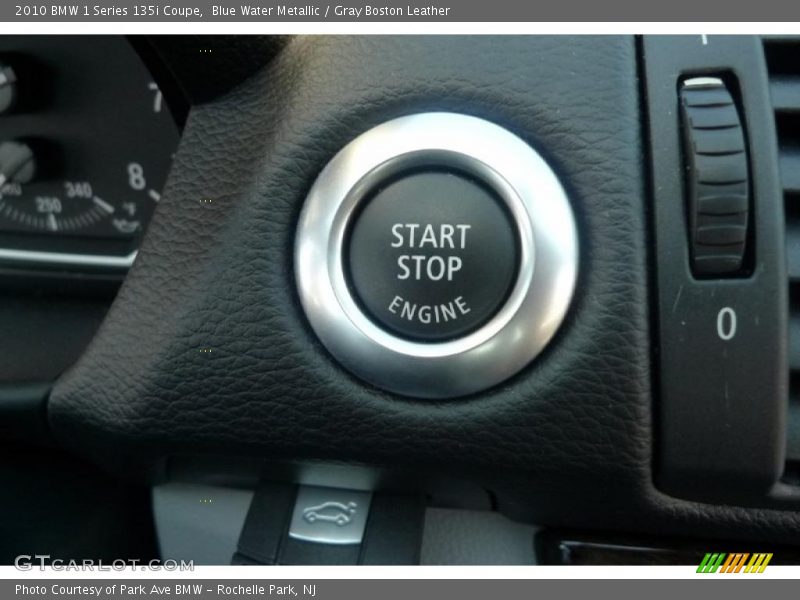 Blue Water Metallic / Gray Boston Leather 2010 BMW 1 Series 135i Coupe