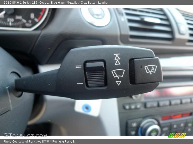 Blue Water Metallic / Gray Boston Leather 2010 BMW 1 Series 135i Coupe