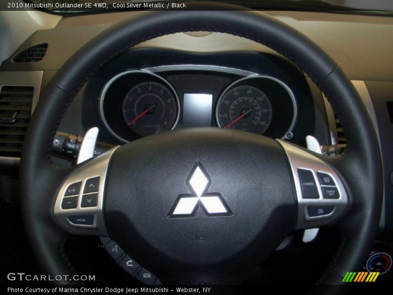 Cool Silver Metallic / Black 2010 Mitsubishi Outlander SE 4WD