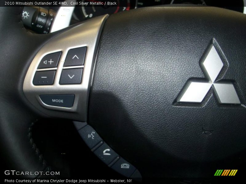 Cool Silver Metallic / Black 2010 Mitsubishi Outlander SE 4WD