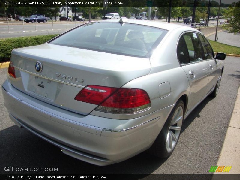 Moonstone Metallic / Flannel Grey 2007 BMW 7 Series 750Li Sedan
