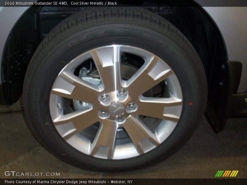 Cool Silver Metallic / Black 2010 Mitsubishi Outlander SE 4WD