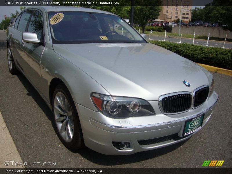 Moonstone Metallic / Flannel Grey 2007 BMW 7 Series 750Li Sedan