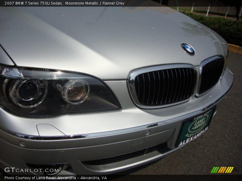 Moonstone Metallic / Flannel Grey 2007 BMW 7 Series 750Li Sedan
