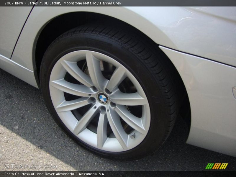 Moonstone Metallic / Flannel Grey 2007 BMW 7 Series 750Li Sedan