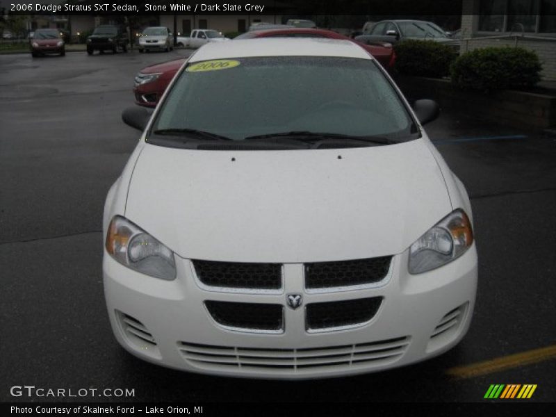 Stone White / Dark Slate Grey 2006 Dodge Stratus SXT Sedan