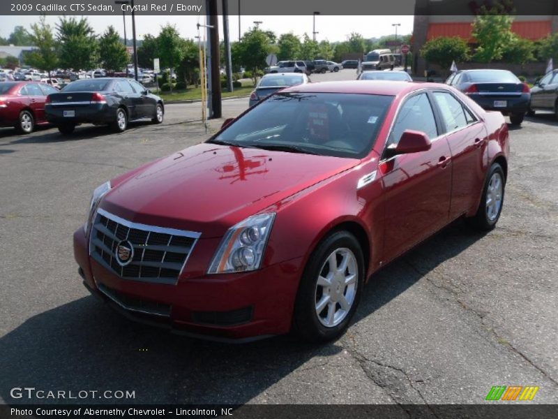 Crystal Red / Ebony 2009 Cadillac CTS Sedan