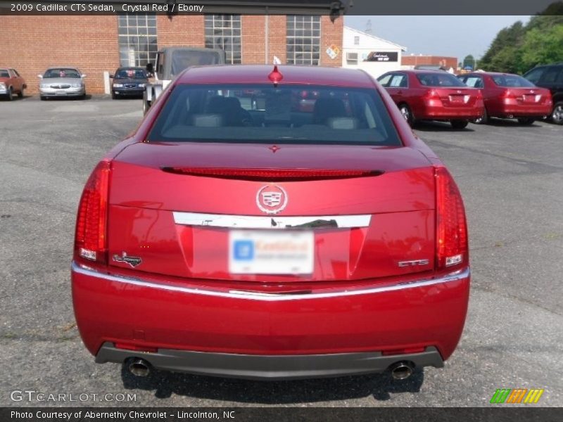 Crystal Red / Ebony 2009 Cadillac CTS Sedan