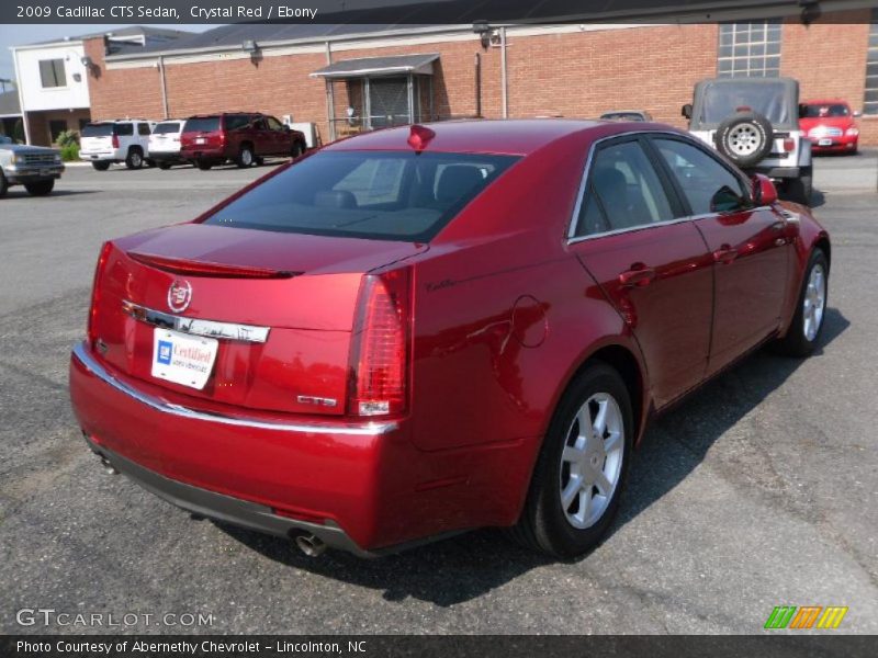 Crystal Red / Ebony 2009 Cadillac CTS Sedan
