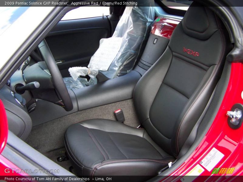 Aggressive Red / Ebony/Red Stitching 2009 Pontiac Solstice GXP Roadster