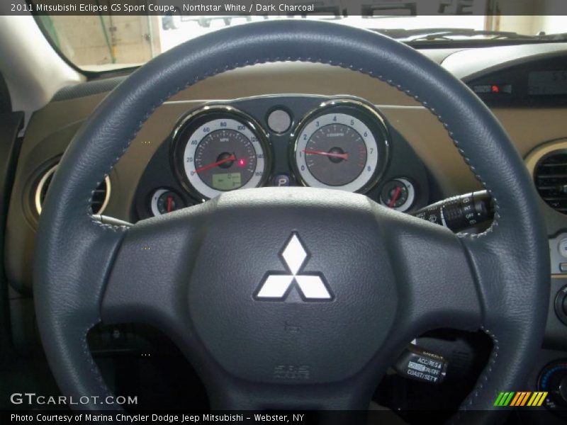 Northstar White / Dark Charcoal 2011 Mitsubishi Eclipse GS Sport Coupe