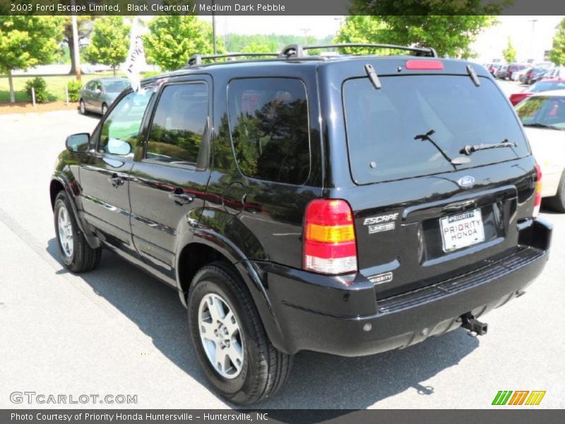 Black Clearcoat / Medium Dark Pebble 2003 Ford Escape Limited