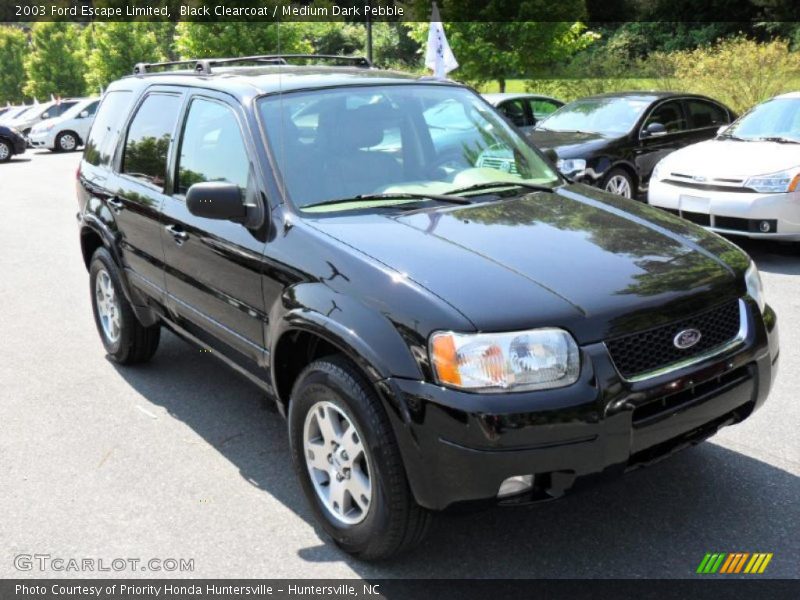 Black Clearcoat / Medium Dark Pebble 2003 Ford Escape Limited