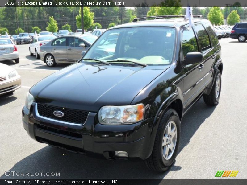 Black Clearcoat / Medium Dark Pebble 2003 Ford Escape Limited